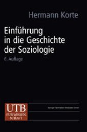 book Einführung in die Geschichte der Soziologie