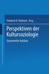 book Perspektiven der Kultursoziologie: Gesammelte Aufsätze