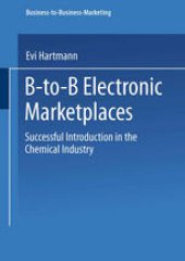 book B-to-B Electronic Marketplaces: Successful Introduction in the Chemical Industry