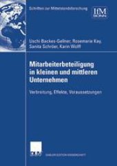 book Mitarbeiterbeteiligung in kleinen und mittleren Unternehmen: Verbreitung, Effekte, Voraussetzungen