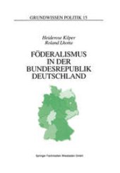 book Föderalismus in der Bundesrepublik Deutschland: Eine Einführung