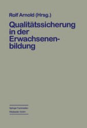 book Qualitätssicherung in der Erwachsenenbildung