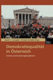 book Demokratiequalität in Österreich: Zustand und Entwicklungsperspektiven