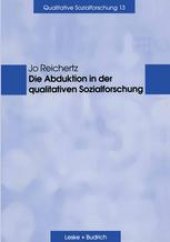 book Die Abduktion in der qualitativen Sozialforschung