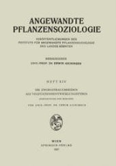 book Die Zwergstrauchheiden als Vegetationsentwicklungstypen: Fortsetzung und Schluss