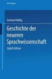 book Geschichte der neueren Sprachwissenschaft