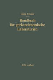 book Handbuch für Gerbereichemische Laboratorien