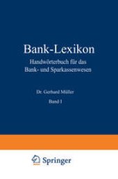 book Bank-Lexikon: Handwörterbuch für das Bank- und Sparkassenwesen