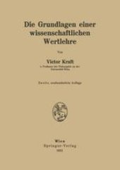 book Die Grundlagen einer wissenschaftlichen Wertlehre