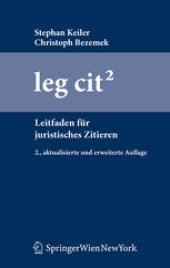 book leg cit2 : Leitfaden für juristisches Zitieren