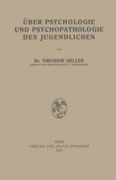 book Über Psychologie und Psychopathologie des Jugendlichen