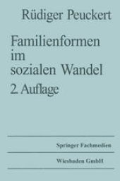 book Familienformen im sozialen Wandel