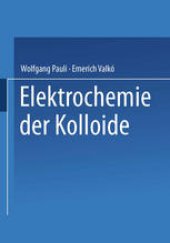 book Elektrochemie der Kolloide