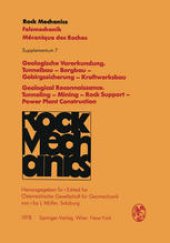 book Geologische Vorerkundung. Tunnelbau — Bergbau — Gebirgssicherung — Kraftwerksbau / Geological Reconnaissance. Tunneling — Mining — Rock Support — Power Plant Construction: Vorträge des 26. Geomechanik-Kolloquiums der Österreichischen Gesellschaft für Geom