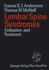 book Lumbar Spine Syndromes: Evaluation and Treatment