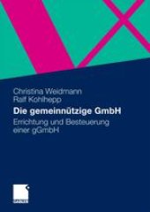 book Die gemeinnützige GmbH: Errichtung und Besteuerung einer gGmbH