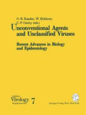 book Unconventional Agents and Unclassified Viruses: Recent Advances in Biology and Epidemiology