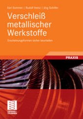 book Verschleiß metallischer Werkstoffe: Erscheinungsformen sicher beurteilen