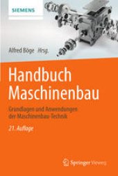 book Handbuch Maschinenbau: Grundlagen und Anwendungen der Maschinenbau-Technik