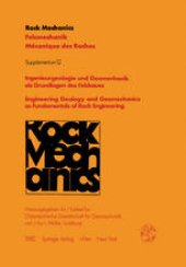 book Ingenieurgeologie und Geomechanik als Grundlagen des Felsbaues / Engineering Geology and Geomechanics as Fundamentals of Rock Engineering: Vorträge des 30. Geomechanik-Kolloquiums der Österreichischen Gesellschaft für Geomechanik / Contributions to the 30