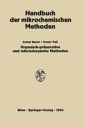 book Präparative Mikromethoden in der Organischen Chemie: Mikroskopische Methoden