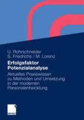 book Erfolgsfaktor Potenzialanalyse: Aktuelles Praxiswissen zu Methoden und Umsetzung in der modernen Personalentwicklung