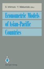 book Econometric Models of Asian-Pacific Countries