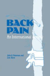 book Back Pain: An International Review