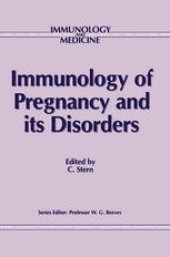 book Immunology of Pregnancy and its Disorders