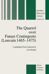 book The Quarrel over Future Contingents (Louvain 1465–1475)