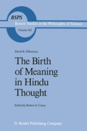 book The Birth of Meaning in Hindu Thought