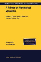 book A Primer on Nonmarket Valuation