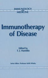 book Immunotherapy of Disease