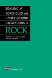 book Sealing of Boreholes and Underground Excavations in Rock