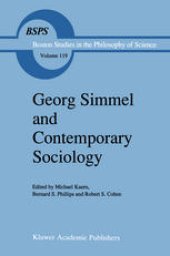 book Georg Simmel and Contemporary Sociology