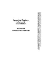 book Numerical recipes in Fortran 77