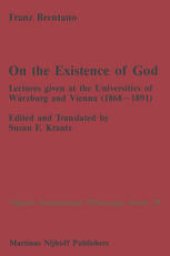 book On the Existence of God: Lectures given at the Universities of Würzburg and Vienna (1868–1891)