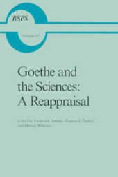 book Goethe and the Sciences: A Reappraisal