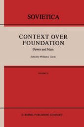 book Context over Foundation: Dewey and Marx