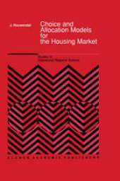 book Choice and Allocation Models for the Housing Market