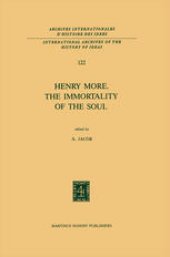 book Henry More. The Immortality of the Soul