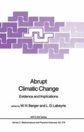 book Abrupt Climatic Change: Evidence and Implications