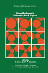 book Natural Analogues in Radioactive Waste Disposal