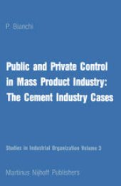 book Public and Private Control in Mass Product Industry: The Cement Industry Cases