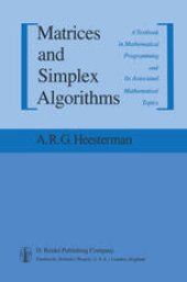 book Matrices and Simplex Algorithms: A Textbook in Mathematical Programming and Its Associated Mathematical Topics