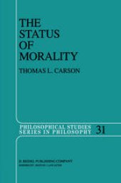 book The Status of Morality