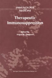 book Therapeutic Immunosuppression