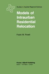 book Models of Intraurban Residential Relocation