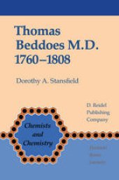 book Thomas Beddoes M.D. 1760–1808: Chemist, Physician, Democrat