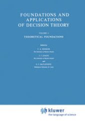 book Foundations and Applications of Decision Theory: Volume I Theoretical Foundations